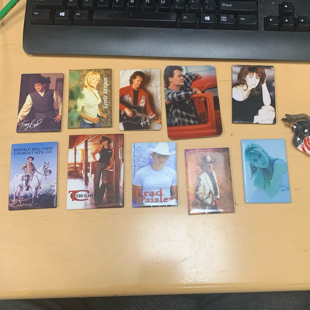 Vintage Country Artist Magnets Lot